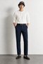 Leon - Navy Blue - Italian Cut Viscose - Classic Men's Trousers - 3