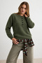 Crew Neck Button Detailed Long Sleeve Basic Knitwear Sweater Aw26Kz00056