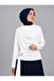 Sendy Blouse with Belt and Bronchial Details