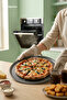 Stainless Carbon Steel, Perforated, Fireproof Non-Stick 32 cm Large Size Pizza and Lahmacun Tray - 3