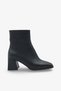 Lenas Women's Square Toe Heeled Boots - Black