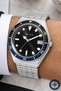 Men's Wrist Watch with Calendar Steel Band Bracelet Silver-Black Sdfer029