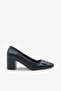 Dorella Buckle Thick Heeled Classic Shoes - Black