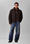 Ls Nylon Lt Wt Hooded Fz Puffer Men's Inflatable Jacket Black - 3