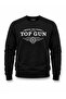 "Top Gun" Printed Sweat Black