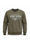 "Top Gun" Printed Sweat Khaki