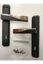 Sofuoğlu Lüx Derya Mirrored Door Handle (Room) Matte Black - Matte Satin - 6