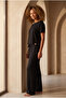 Women's Black Color Luxury Wide Leg Trousers - 3