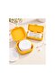 Ear Swabs and Cotton Travel Container 3D Printing Portable Hygienic Organizer Yellow