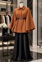 Cloak Poncho with Belt Length 77cm Wool Cloak 2026002 Soft Truncu - 2