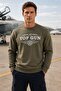 "Top Gun" Printed Sweat Khaki - 3