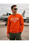 "Top Gun" Printed Sweat Orange - 3