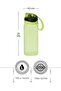 1 Lt Double Color Painted, Printed Plastic Water Bottle - Pink - 5