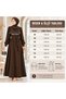 Plus Size Mother's Stylish Crepe Fabric Dress - 5