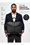 Laptop Bag with Leather Document Compartment, 17.3 Inch Large Size, Adjustable Shoulder Strap, Stylish and Lightweight for Daily Use - 7