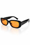 Chunky Black Orange Sunglasses - 4