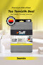 Jasmin Yasemin Surface Cleaning Cloth 40X40 |   Dish and Glass Drying Cloth - Gray