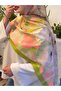 Eternal Spring - Spring Green Cotton Shawl - 2