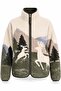 Ecru Geyikli Fleece Jacket 22862