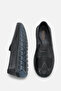 Nerdas Women's Genuine Leather Casual Shoes - Black - 4