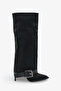 Urimas Women's Heeled Boots - Black Suede