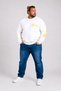 Large Size Crew Neck Sweat Double Face Pike Eo 25703 Ekru