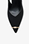 Nonba Women's Heeled Shoes with Accessories - Black Nubuck - 4