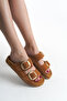 Valeria İnna Women's Genuine Leather Slippers - 6