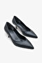 Driya Women's Heeled Pointed Toe Shoes - Black - 2