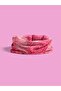 Pink Wave Pattern Unisex Buff Neck Gaiter – Bandana, Mask, Hair Band, Motorcycle & Outdoor - 4