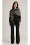 Patterned Double-Sided Knitwear Triangle Shawl