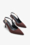 Goya women's high heel shoes - brown nubuck - 2