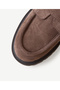 Buckle Suede Flat Shoes - 4