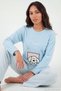 Striped Soft Winter Fleece Pajama Set Women's Pajama Set 6575030 - 5