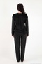Crew Neck Soft Textured Shiny Velvet Pajama Set Women's Pajama Set 6094209 - 7