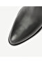 Block Heeled Leather Chelsea Boots - 4