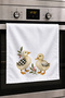 Hand Drying Towel 30X50Cm Cotton Absorbent Pup Pads for Kitchen, Oven