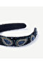 Glass Beaded Paisley Pattern Crown - 2