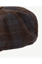 Plaid Patterned Beanie Hat - 2