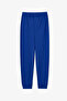 Boy's Cobalt Blue Nap Time Cotton Long Sleeve 2-Piece Pajama Set - 4