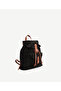Suede Leather Backpack with Flap Detail - 2