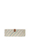 Leather Detailed Pandanus Rectangular Box (32X23X10 cm)