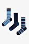 Men's Candy Striped 3-Pair Socks
