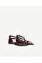 Closed Back Suede Flip-Flop Sandals - 3