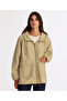 Loose Hooded Collar Long Sleeve Raincoat - 2
