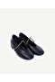 Leather Ballerinas with Chain Detail - 4