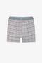Men's Soft Grid Geometric Patterned 3-Piece Boxer - 3