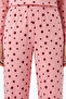 Pink Berry Polka Dot Patterned Long Sleeve Pajama Set - 4