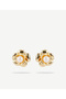 Pearl Detailed Gold Earrings