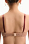 Beige Intense Lace Lace Push up Supported Bra - 2